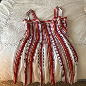 Colorful Striped Knit Dress